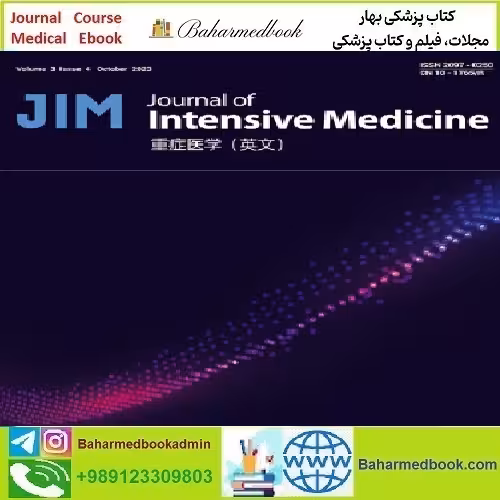 Journal of Intensive Medicine Volume 1 Issue 1 to 2 2021 TRUE