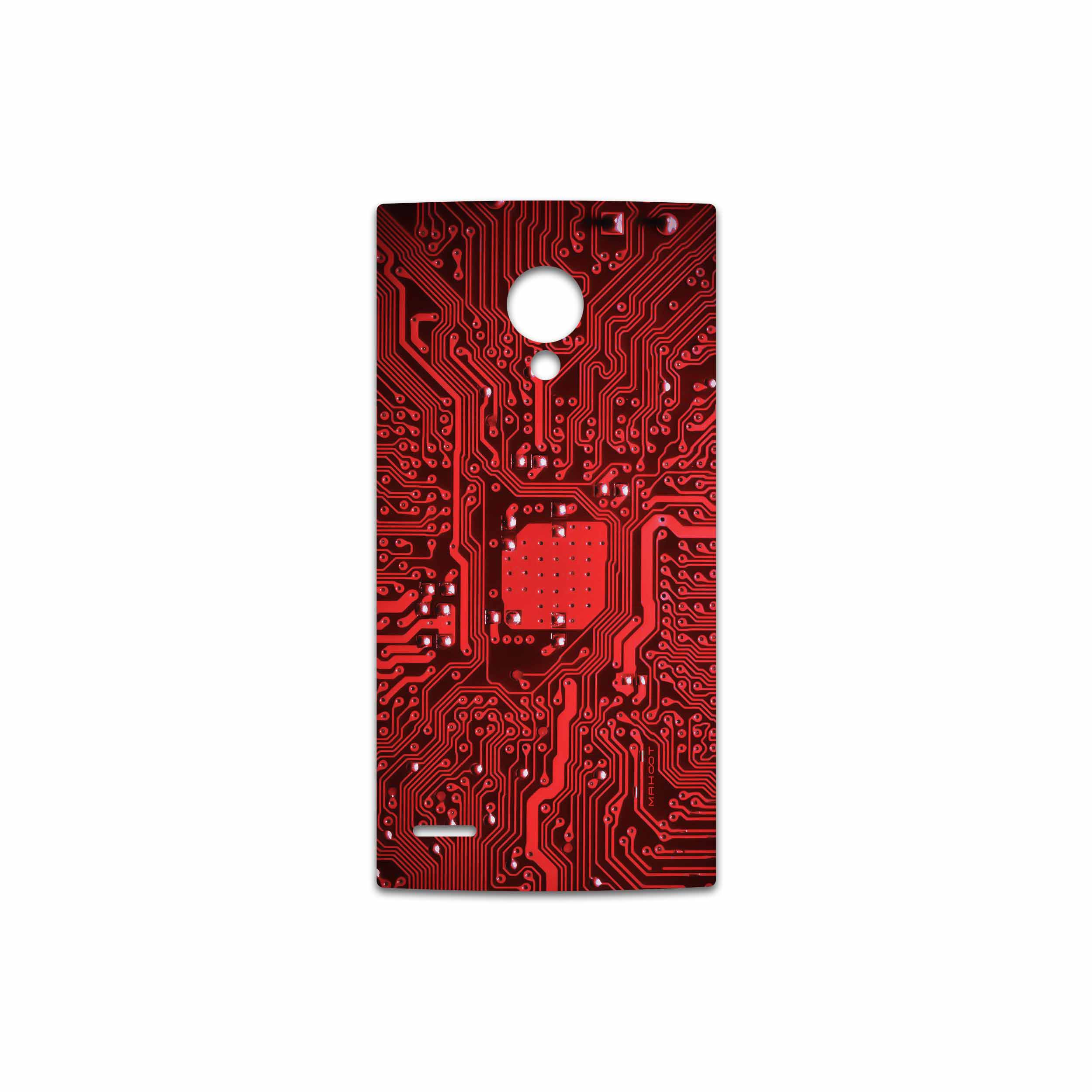 برچسب پوششی ماهوت مدل Red Printed Circuit Board مناسب برای گوشی موبایل ال جی FX0 Firefox