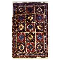 فرش دستبافت چهار متری طرح لوزی مدل AA190