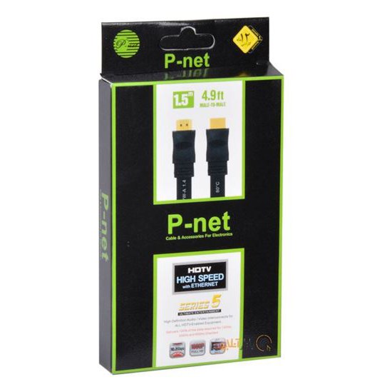 کابل HDMI فلت 1.5متری P-net