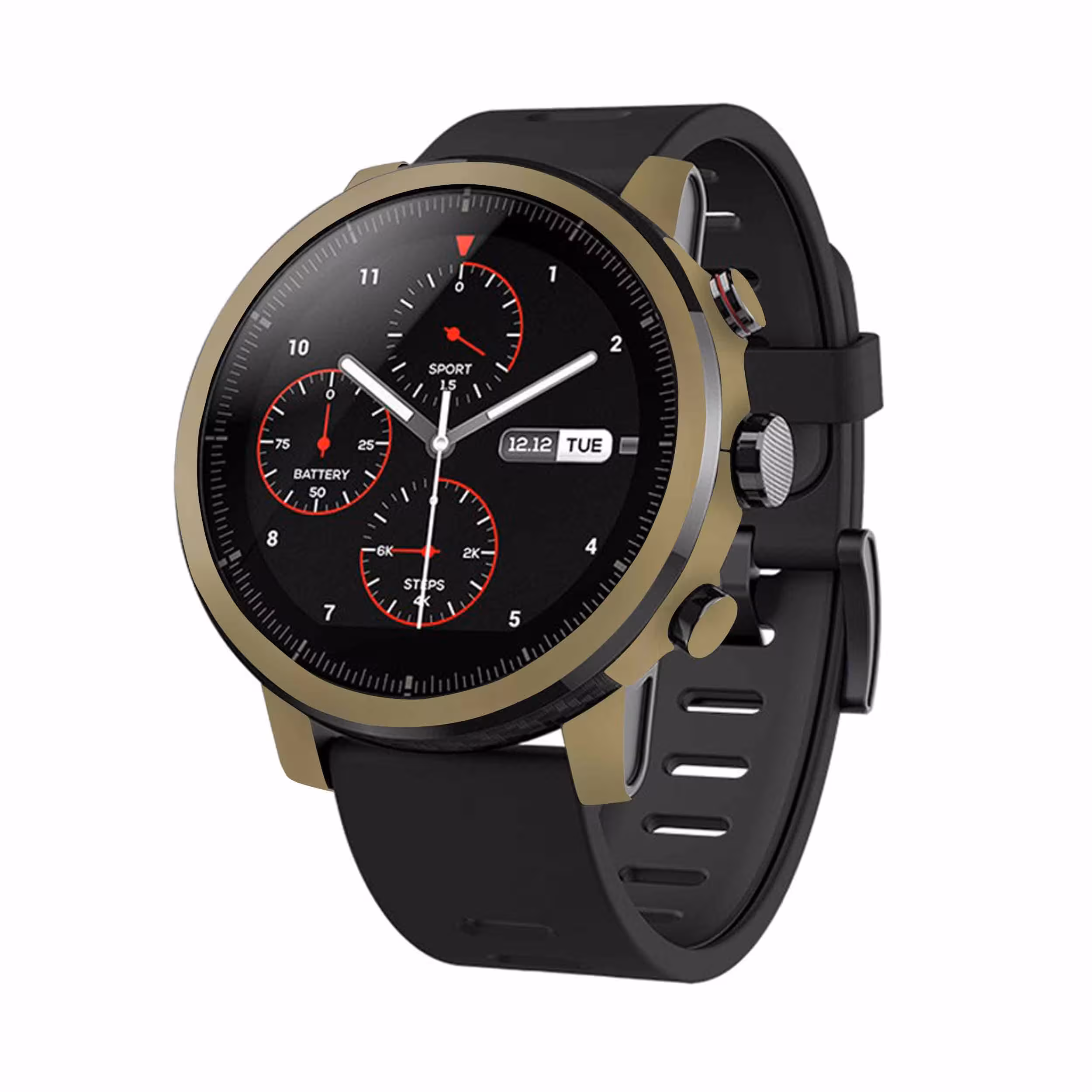 برچسب ماهوت طرح Matte Gold مناسب برای ساعت هوشمند شیایومی Amazfit Stratos