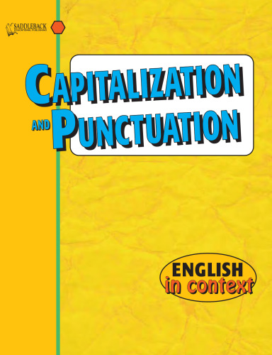 خرید و دانلود نسخه کامل کتاب Capitalization and Punctuation: English in Context