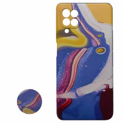 کاور مدل M0020 مناسب برای گوشی موبایل سامسونگ Galaxy A12 به همراه پاپ سوکت