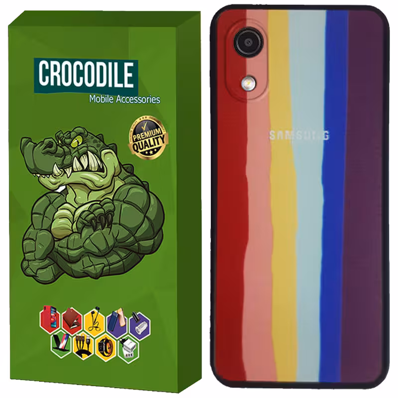 کاور کروکودیل مدل Rainbow2 مناسب برای گوشی موبایل سامسونگ Galaxy A03 Core 