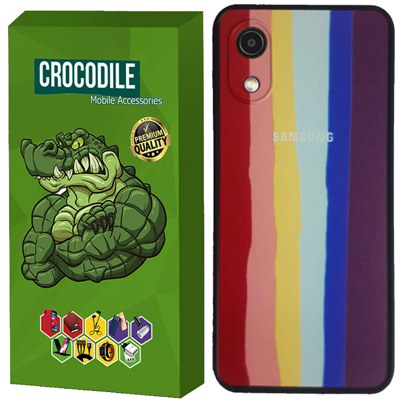 کاور کروکودیل مدل Rainbow2 مناسب برای گوشی موبایل سامسونگ Galaxy A03 Core