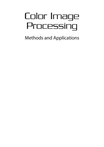 خرید و دانلود نسخه کامل کتاب Color Image Processing: Methods and Applications