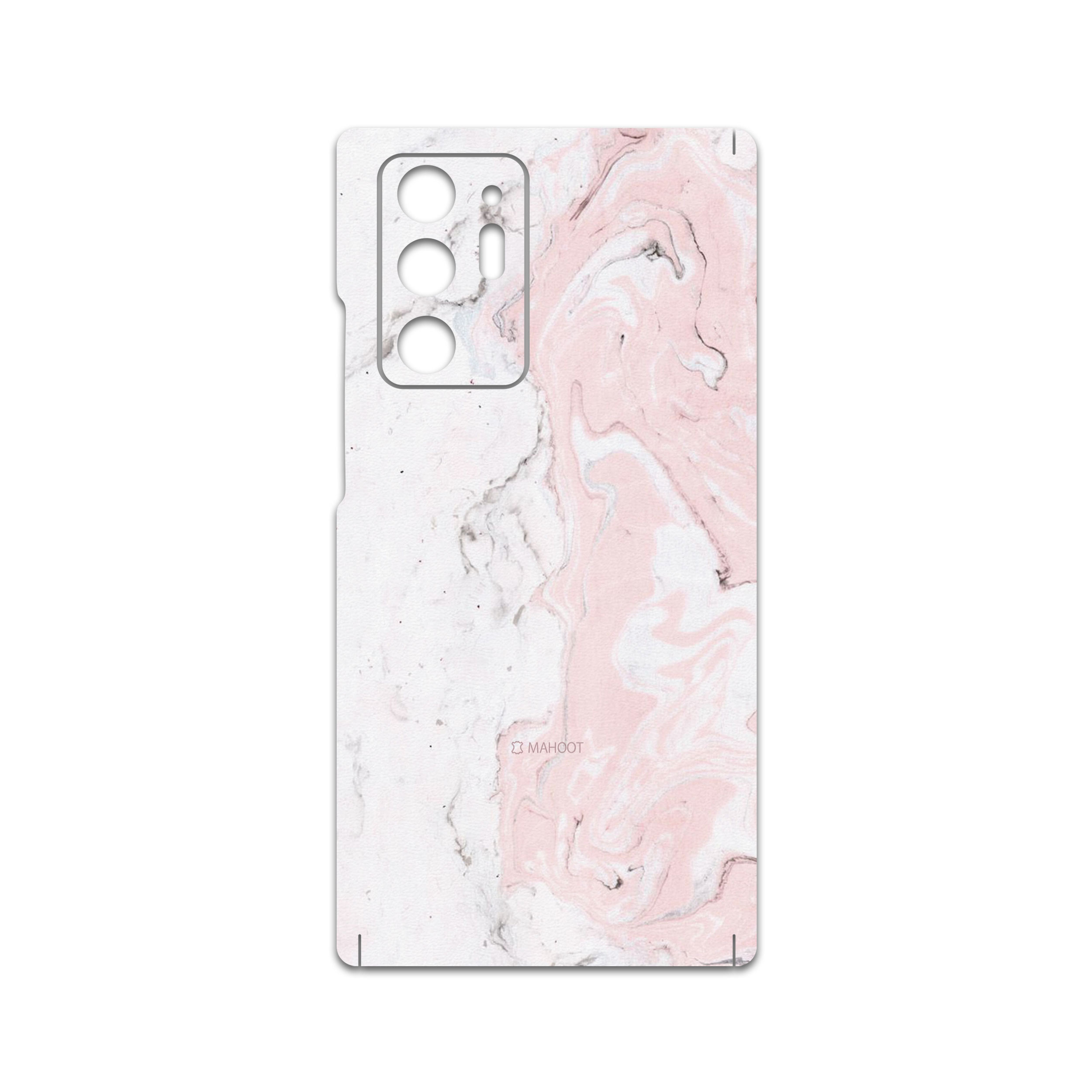 برچسب پوششی ماهوت مدل Blanco-Pink-Marble مناسب برای گوشی موبایل سامسونگ Galaxy Note20 Ultra