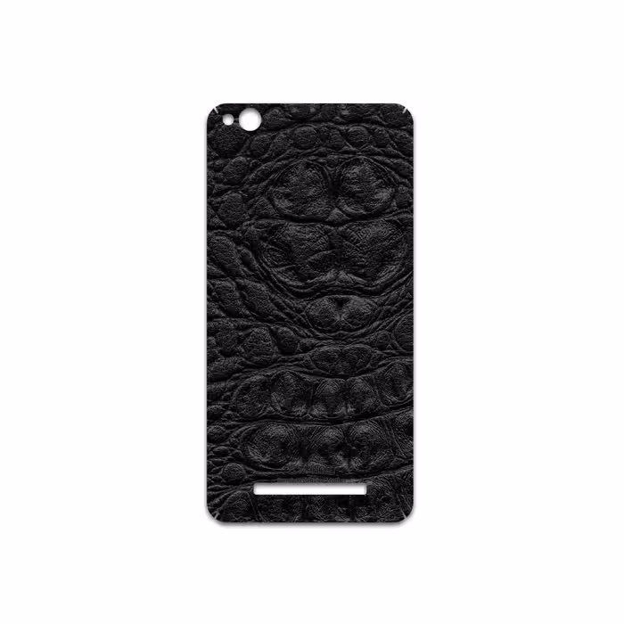 برچسب پوششی ماهوت مدل Black-Crocodile-Leather مناسب برای گوشی موبایل شیائومی Redmi 4A