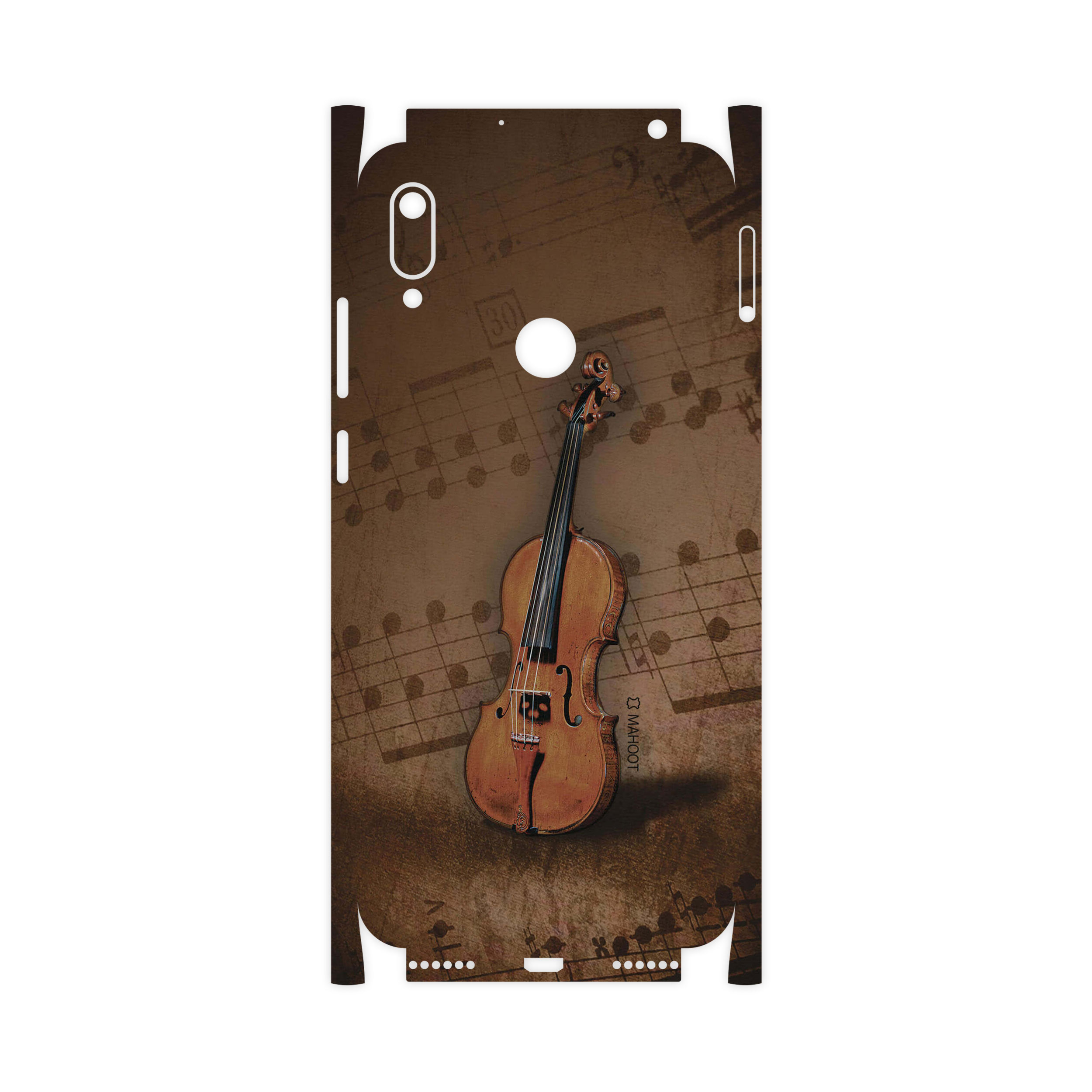 برچسب پوششی ماهوت مدل Violin-Instrument-FullSkin مناسب برای گوشی موبایل هوآوی Y6 Prime 2019