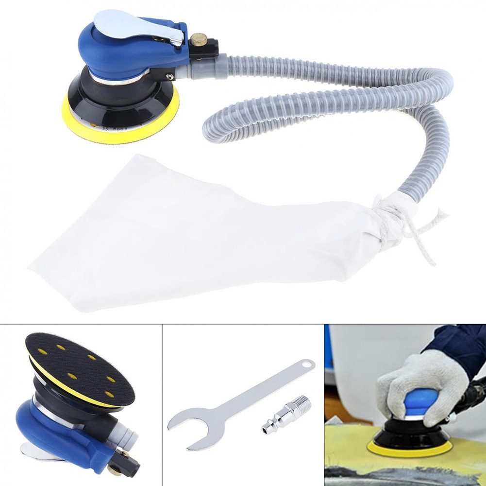 دستگاه سنباده زن بادی اوربیتال وکیوم دار با کیسه -  ( 12.5 سانتی متری ) 5inch 