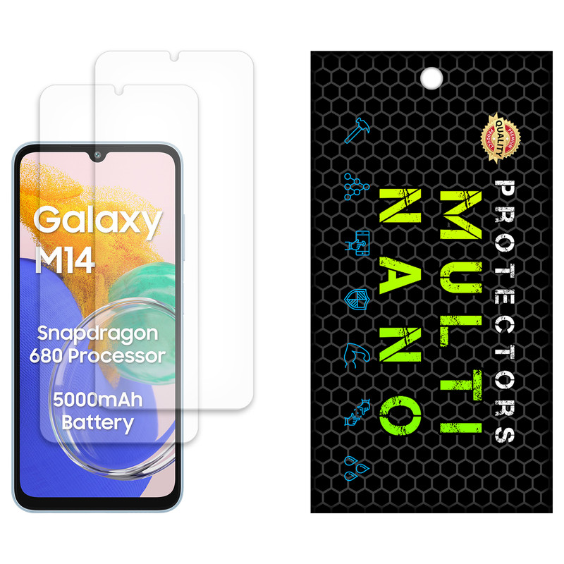 محافظ صفحه نمایش مات مولتی نانو مدل X-S2M مناسب برای گوشی موبایل سامسونگ Galaxy M14 4G بسته دو عددی | کالا برتری