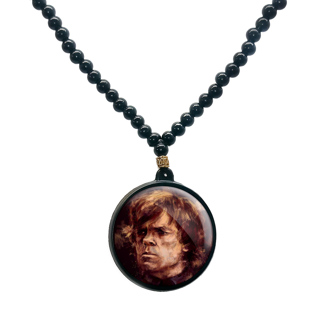 گردنبند پرمانه طرح بازی تاج و تخت کد pmd.2361 مدل دو طرفه