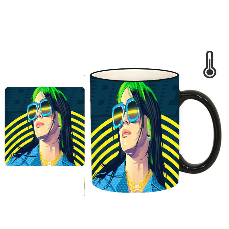  ماگ حرارتی طرح بیلی آیلیش کد h20 به همراه زیرلیوانی 