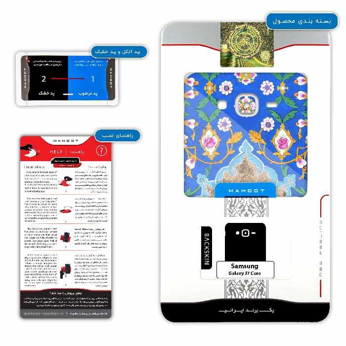برچسب پوششی ماهوت مدل Maryams Mathematics مناسب برای گوشی موبایل سامسونگ Galaxy J7 Core