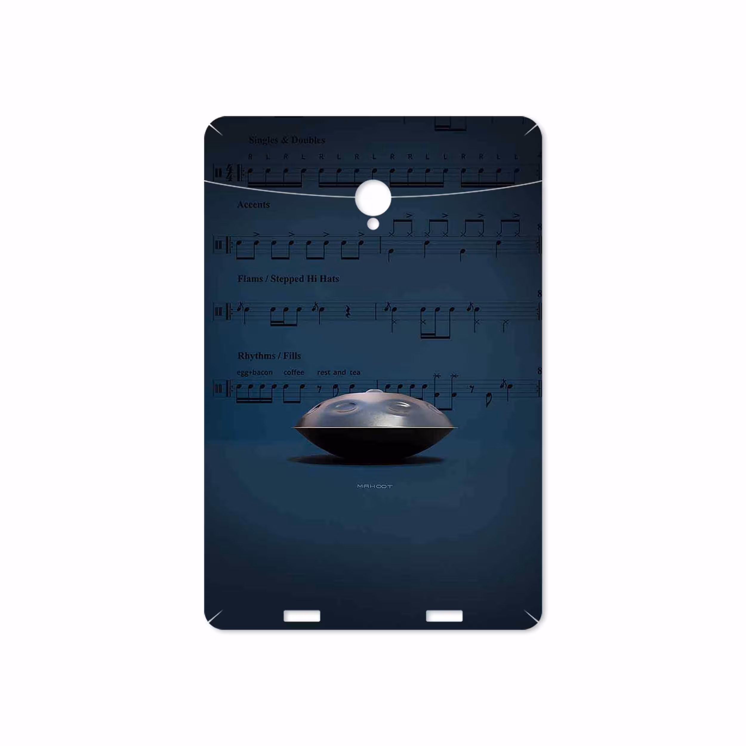 برچسب پوششی ماهوت مدل Hang Instrument مناسب برای تبلت وریکو Unipad
