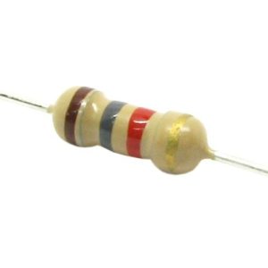 مقاومت 1.8 کیلو اهم 1/4 وات 5 درصد | 1.8K