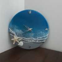 ساعت رزینی دریا با موجهای سه بعدی (پس کرایه)