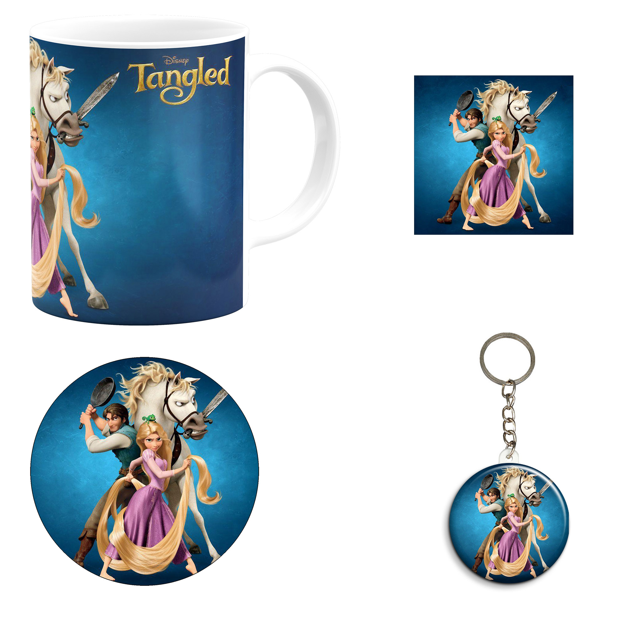 ست هدیه ماگ مدل انیمیشن گیسو کمند طرح tangled کد M2