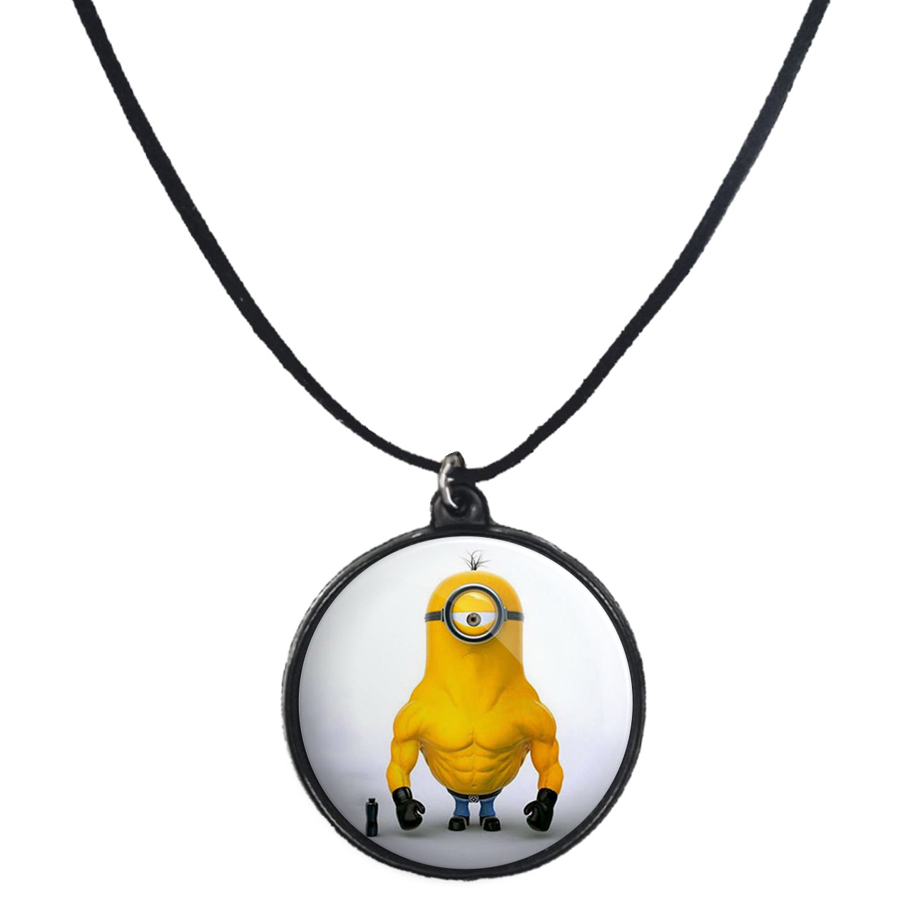 گردنبند پرمانه طرح مینیون ها کد pmb.10096 مدل دو طرفه