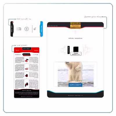 برچسب پوششی ماهوت مدل Polar bear مناسب برای تبلت هوآوی Mediapad X2 2015