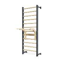 خرید نردبان سوئدی متحرک چوب و فلز کد KV13480