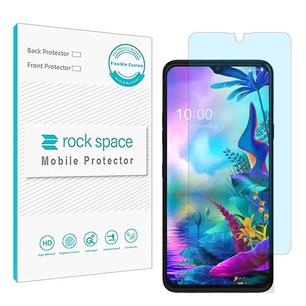 گلس ال جی (LG) G8X TinoQ مدل نانو هیدروژل آنتی بلو برند راک اسپیس کد S