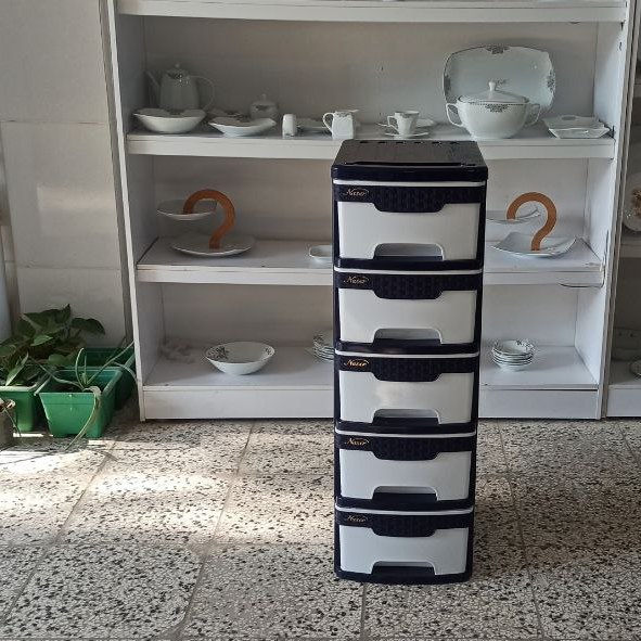 فایل 5 کشو کد 605 چرخ دار از برند ناصر پلاستیک تهیه شده از مواد نو با کیفیت 