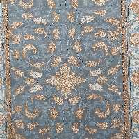  گلیم فرش اتاق خواب 6متری برجسته طوسی