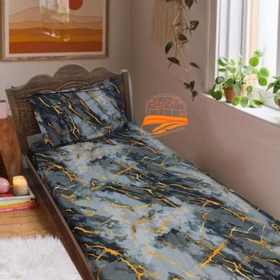 روتختی نیم ست 1نفره 2تیکه ابروبادی طرح ماربل