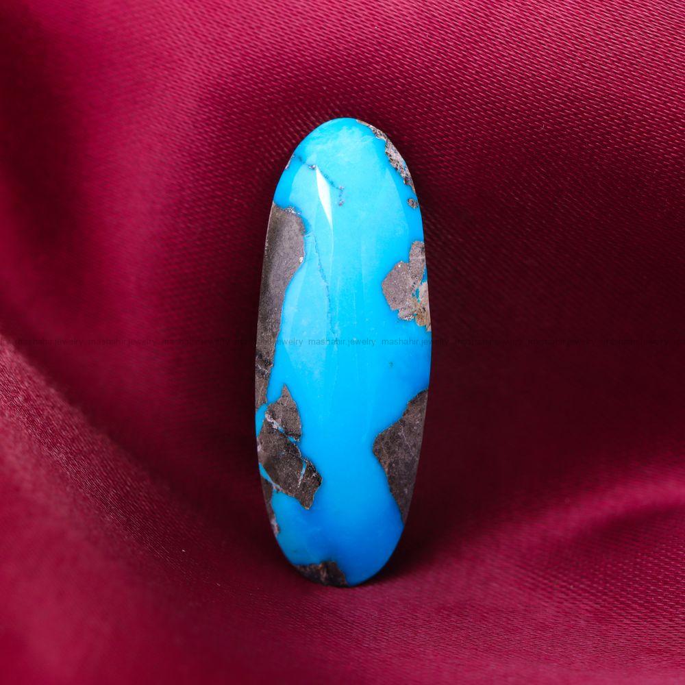 نگین فیروزه شجری کد 11989 - جواهری مشاهیر