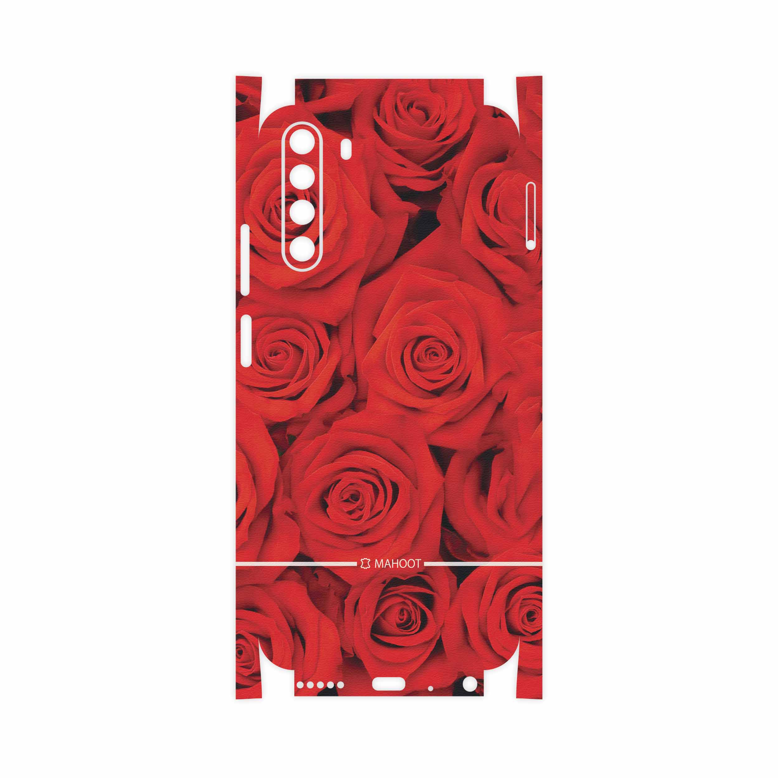 برچسب پوششی ماهوت مدل Red-Flower-FullSkin مناسب برای گوشی موبایل جی پلاس X10