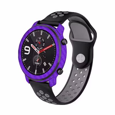 برچسب ماهوت طرح Purple Fiber مناسب برای ساعت هوشمند شیایومی Amazfit GTR 47mm