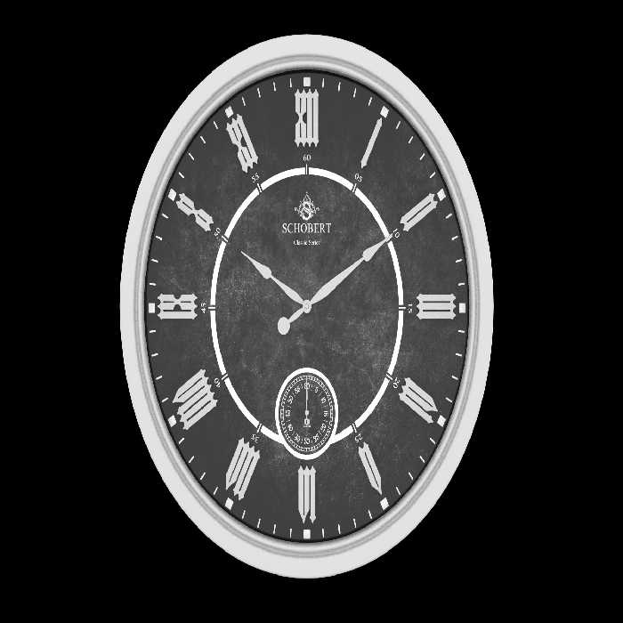 ساعت دیواری شوبرت مدل پارانا سفید کد 6450W