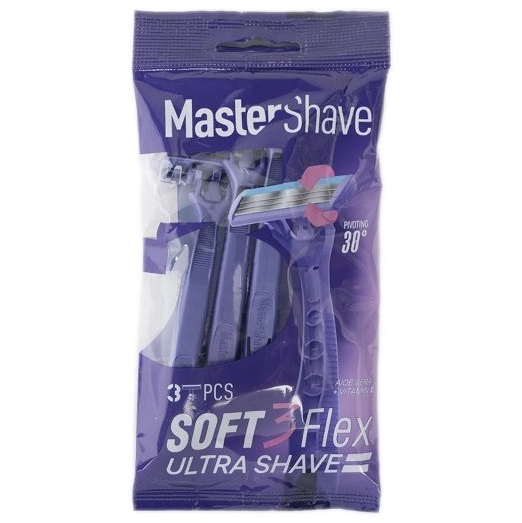 مسترشیو خود تراش 3 تیغه 3 عددی با سری متحرک مدل SOFT 3 FLEX