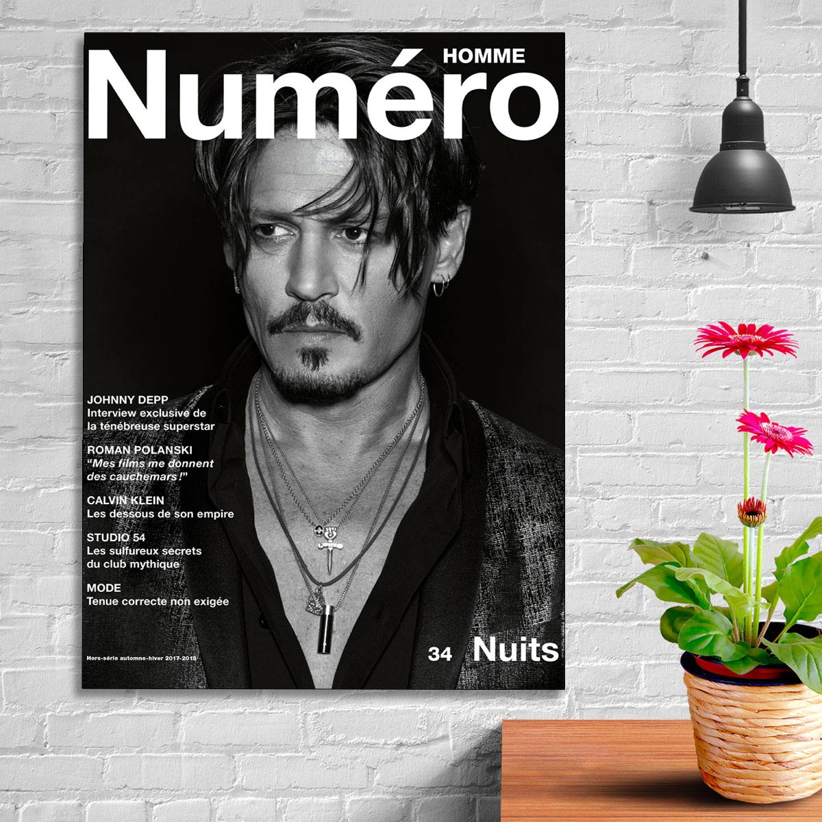 تابلو شاسی گالری استاربوی طرح جانی دپ مدل بازیگران 08