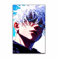 تابلو شاسی گوفی انیمه جوجوتسو کایزن مدل گوجو ساتورو Gojo Satoru Jujutsu Kaisen Anime کد WOW54 | دنیای قاب