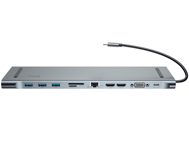 هاب آداپتور تایپ سی چند کاره بیسوس Baseus Enjoyment Type-C 11in1 Hub Adapter