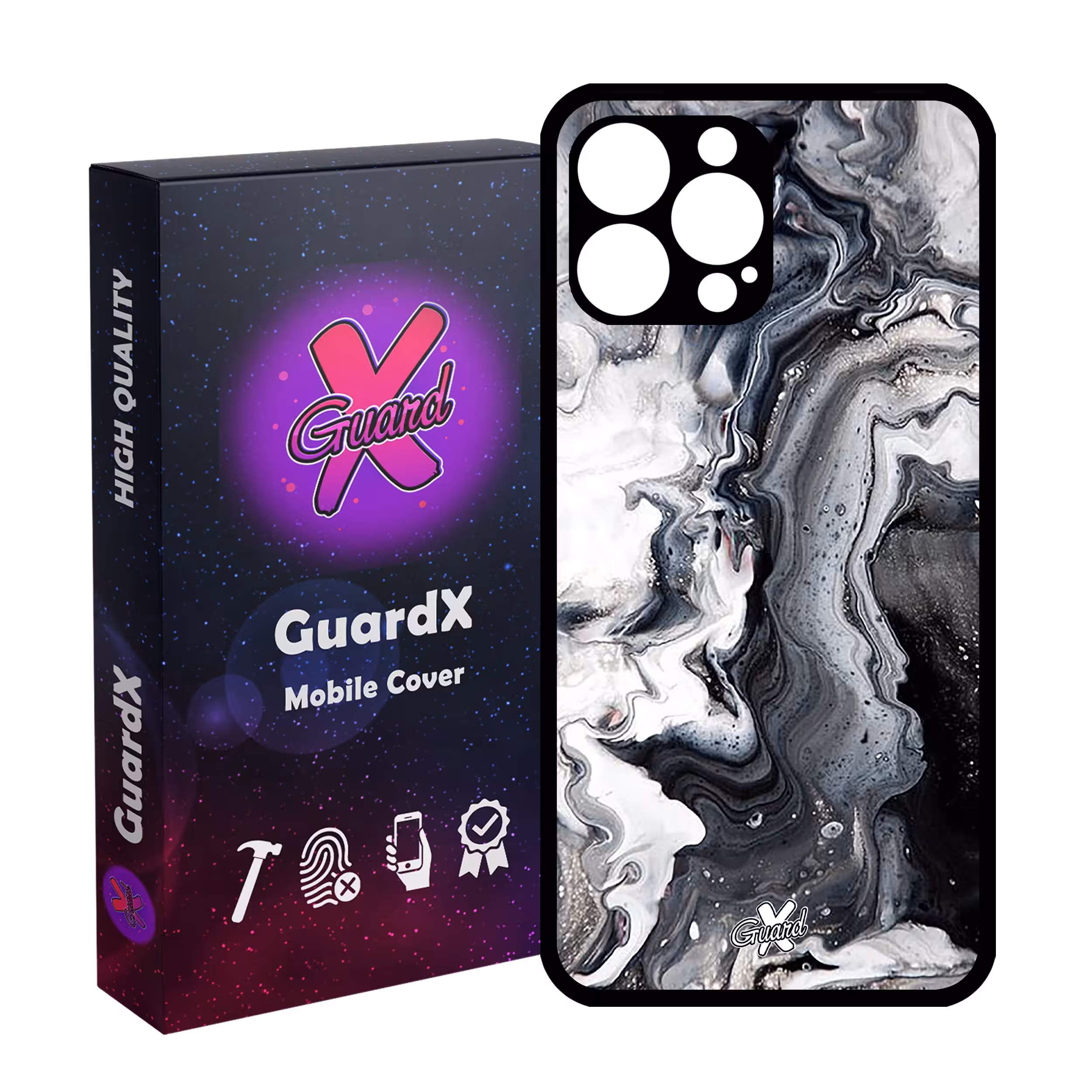 کاور گارد ایکس طرح ماربل مدل Glass10277 مناسب برای گوشی موبایل اپل iPhone 13 Pro Max