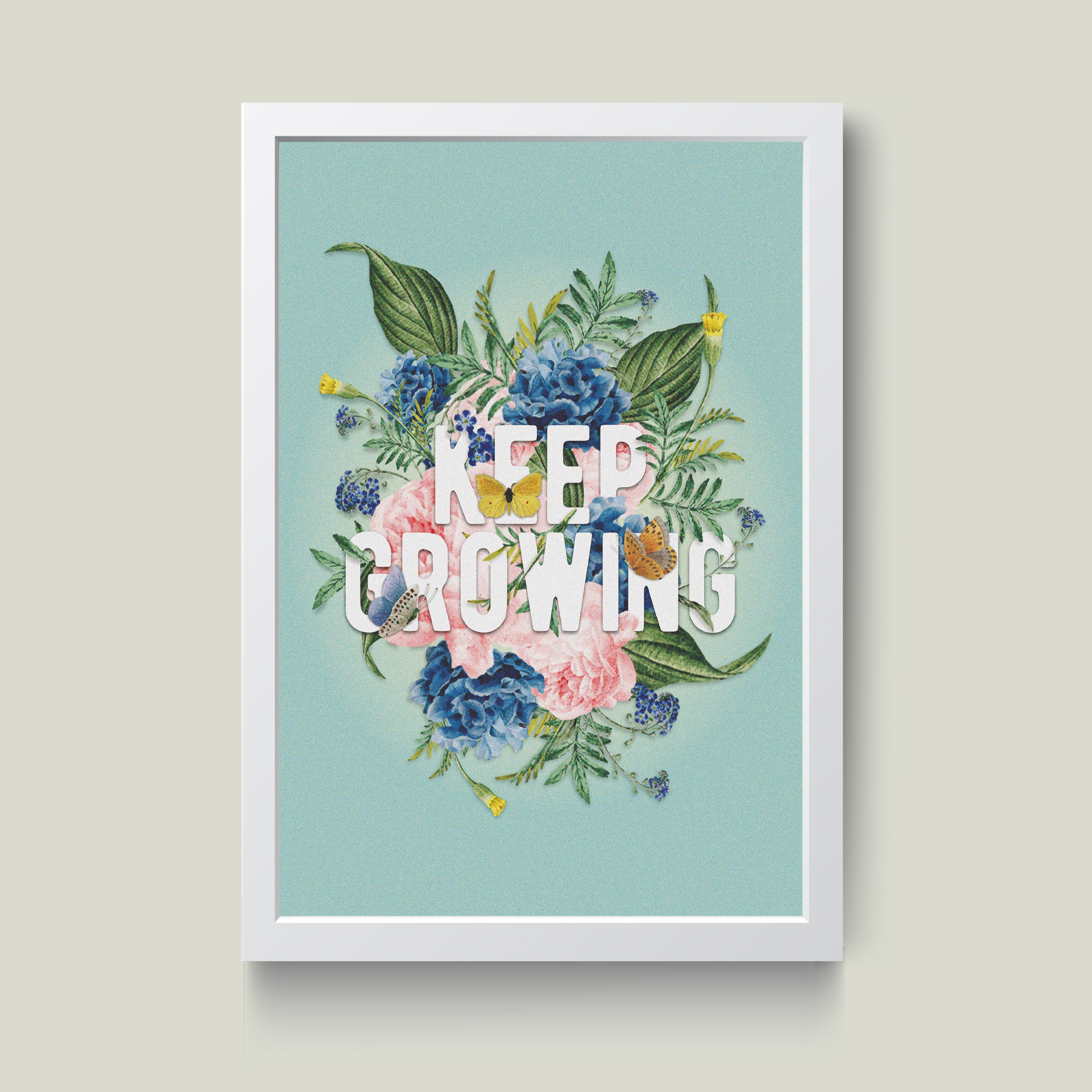 تابلو مدل Keep Growing کد S2521-w