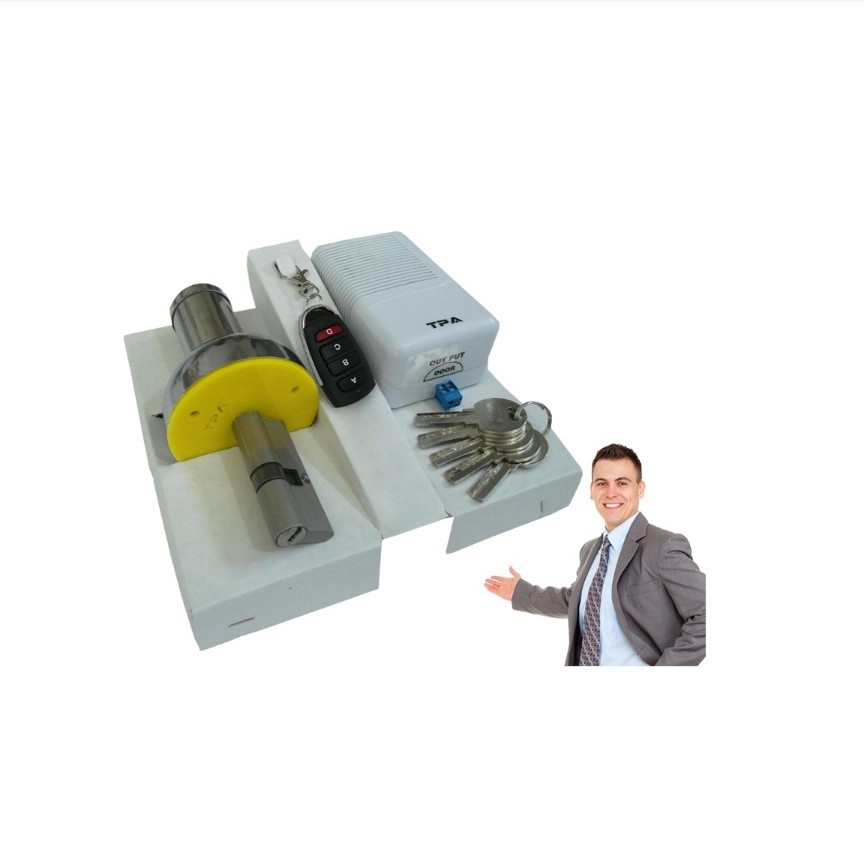 دربازکن سیلندری ریموتی با 5 عدد کلید کامپیوتری