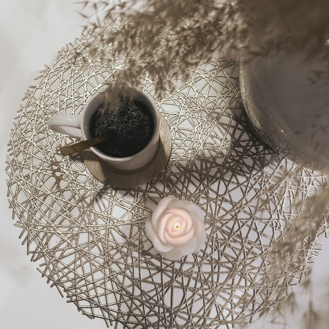 شمع گل رز سفید رنگ