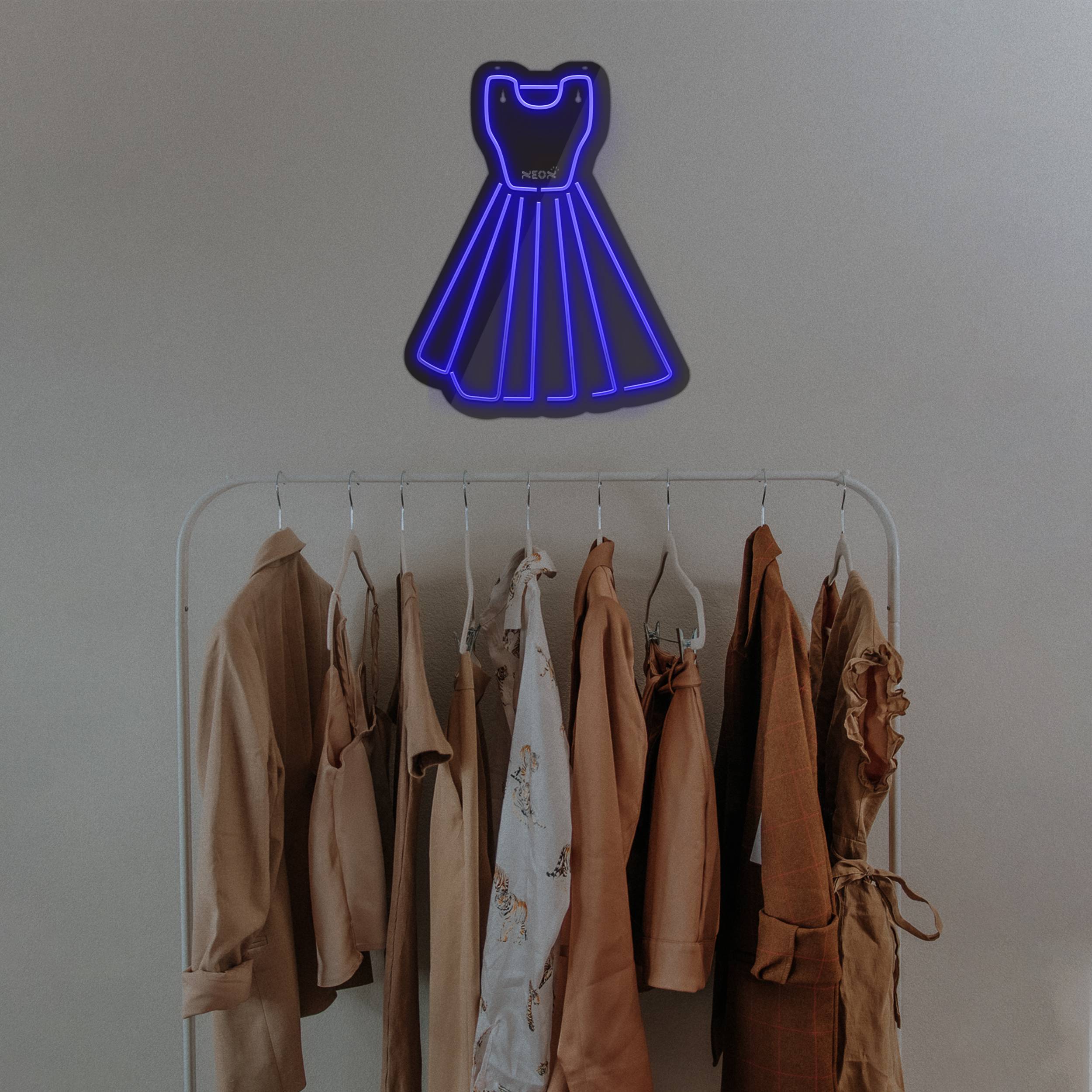 چراغ دیواری نئون دیزاین مدل Women-Clothes-BL_BL