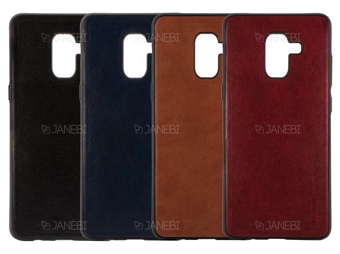 قاب طرح چرم سامسونگ Huanmin Leather Case Samsung Galaxy A6 Plus 2018