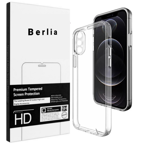 کاور برلیا مدل ژله ای مناسب برای گوشی موبایل اپل  iphone X / Xs