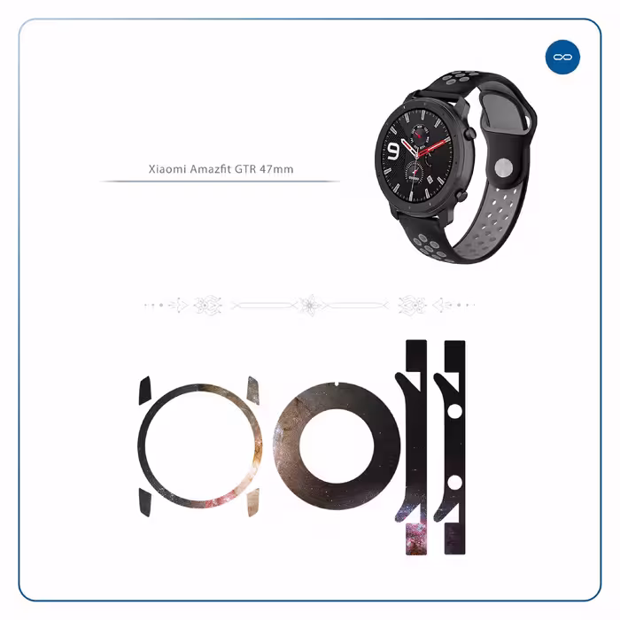 برچسب ماهوت طرح Universe by NASA 5 مناسب برای ساعت هوشمند شیایومی Amazfit GTR 47mm