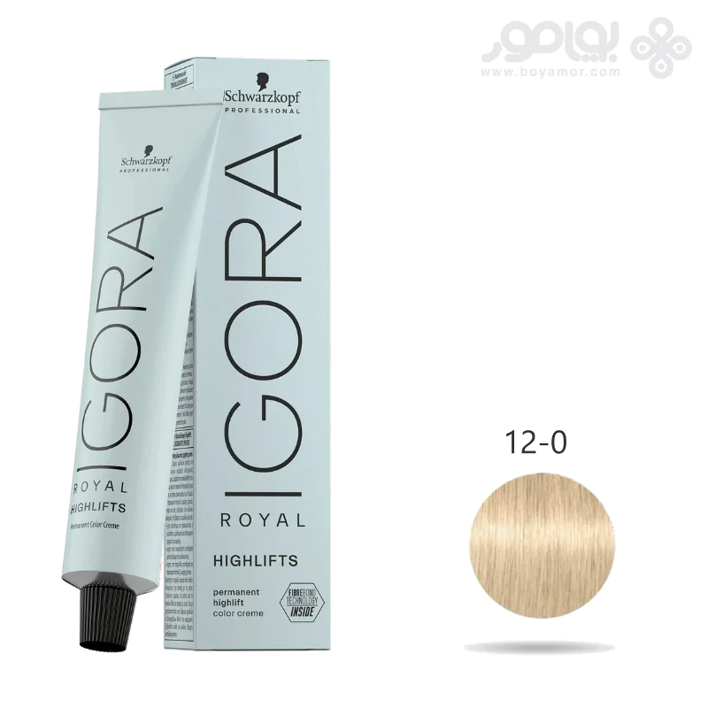 رنگ موی ایگورا رویال بلوند طبیعی خاص شماره IGORA ROYAL Highlift 120