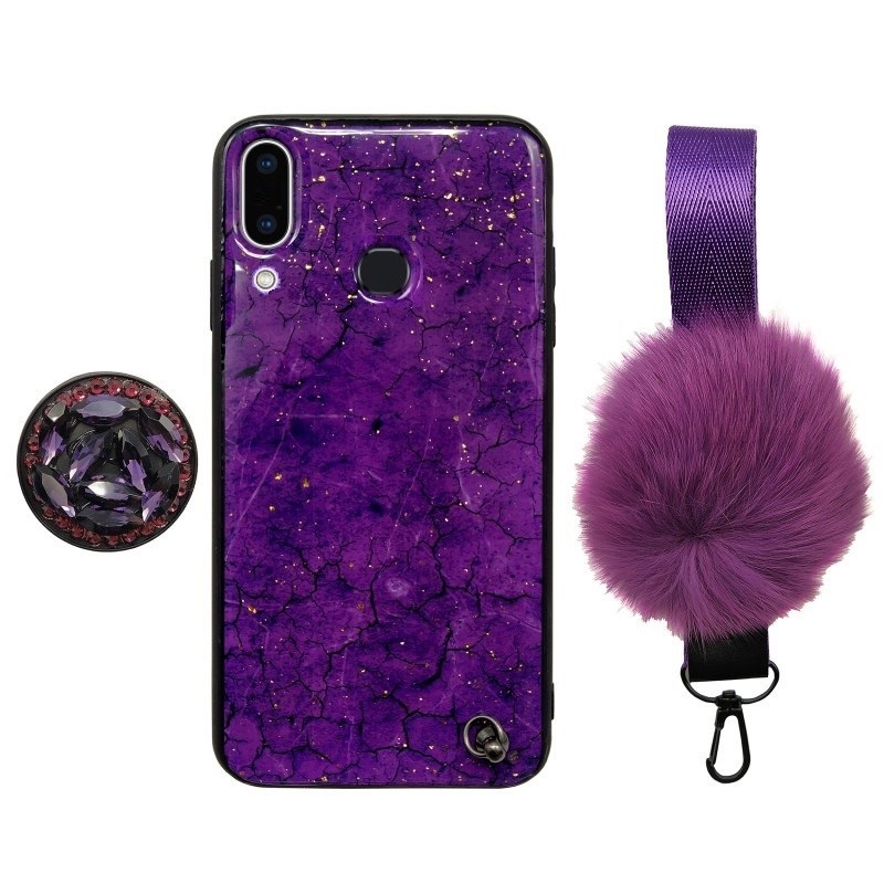 کاور مدل پام پام مناسب برای گوشی موبایل هوآوی Y7 Prime 2019 به همراه بند و پایه نگهدارنده