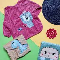 پیشبند وارداتی آستین دار کودک مناسب غذا جنس مخمل