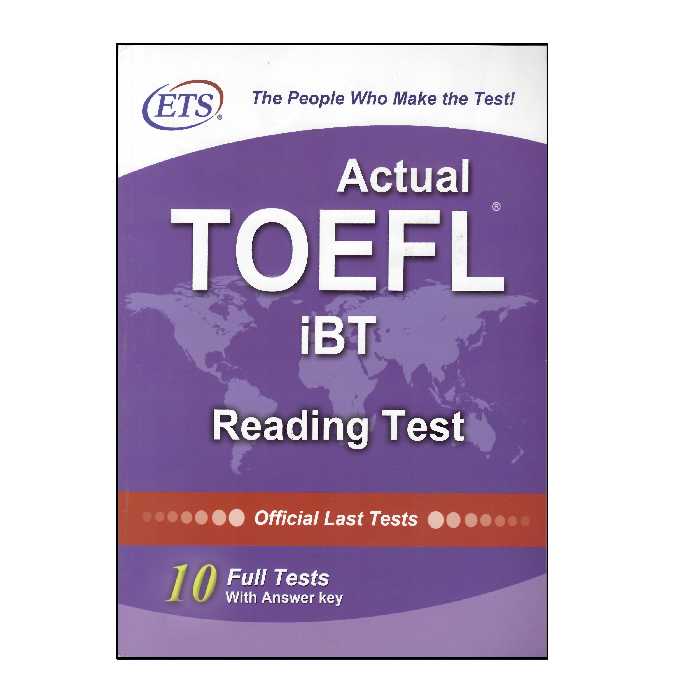 کتاب Actual TOEFL iBT Reading Test اثر جمعی از نویسندگان انتشارات ETS