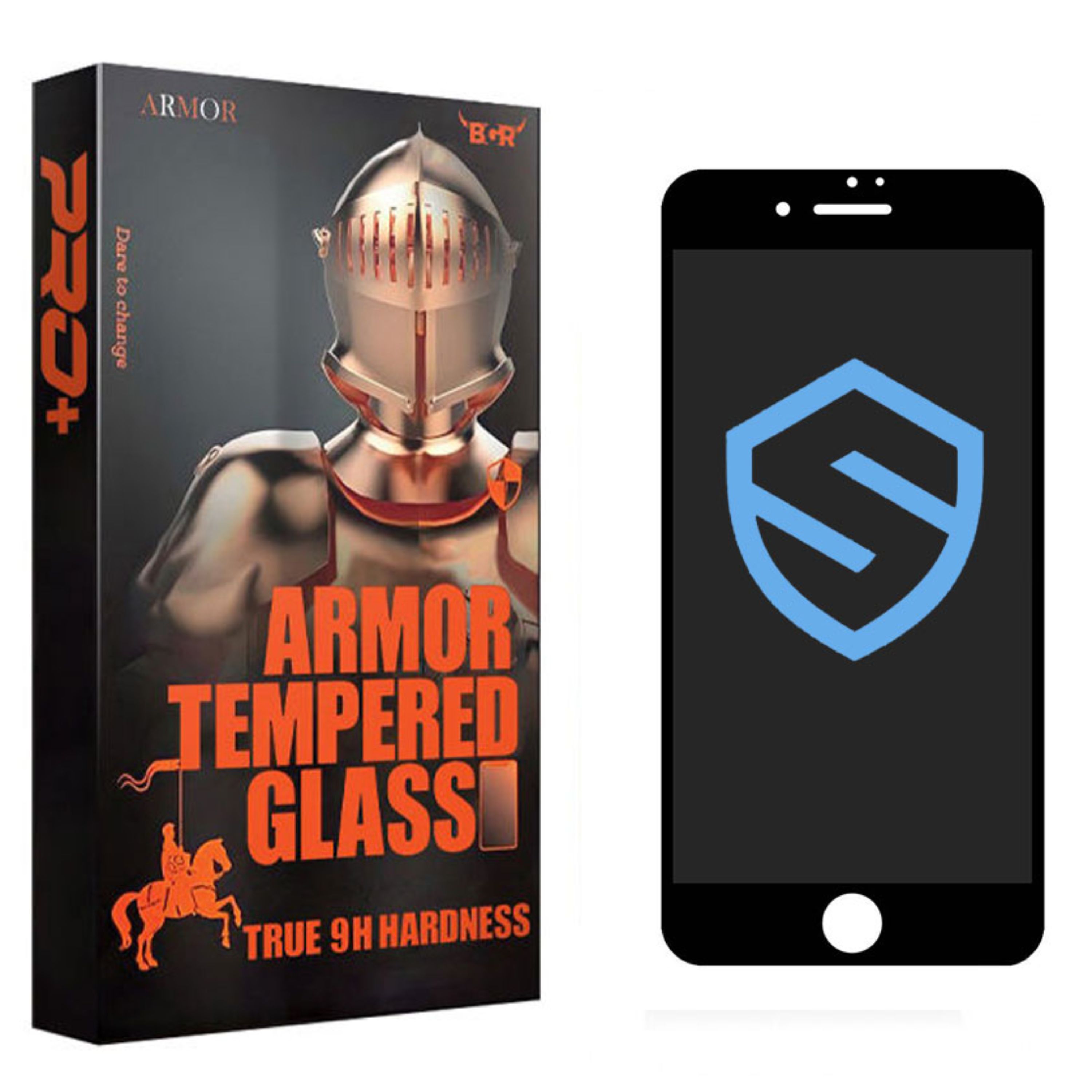 گلس پرایوسی گوشی موبایل آرمور مناسب برای مدل iPhone 7Plus - 8Plus مشکی